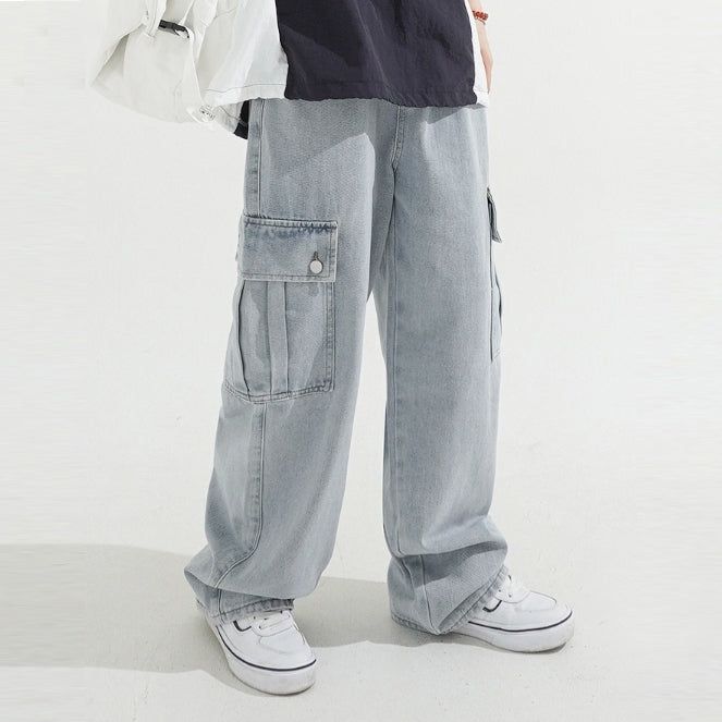 KIXI（キッシー）の「String Waist Wide Cargo Denim Pants（Pants）」
