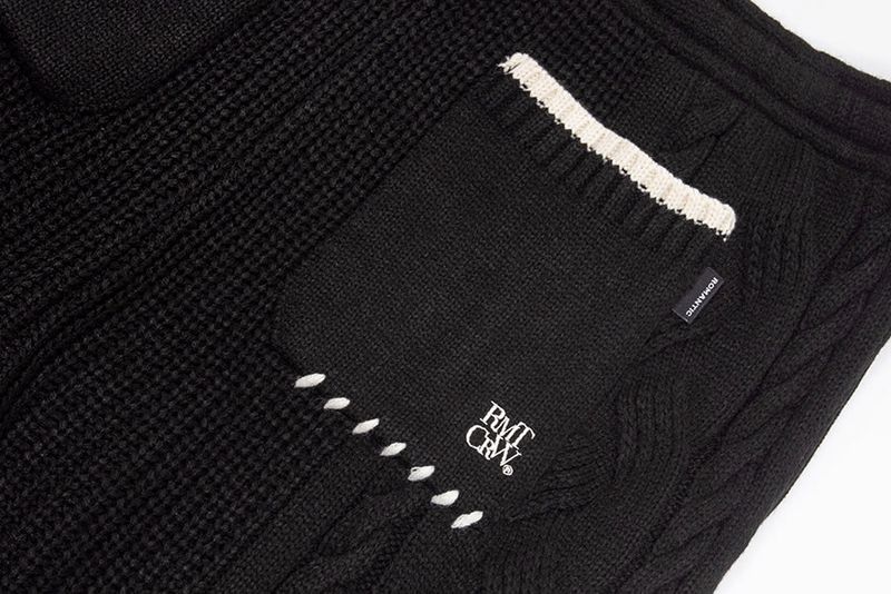 CABLE KNIT WIDE HALF PANTS