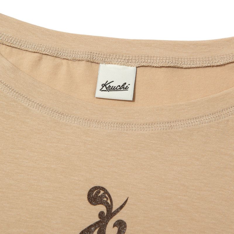 ビューティーシンボル長袖Tシャツ (ベージュ)