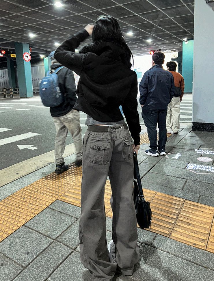 Slim Shape Pocket Banding Pants