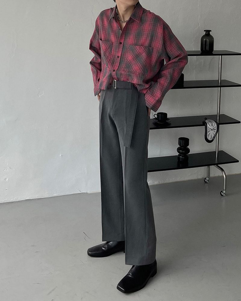 MT Belt Wide Slacks (2 colors)