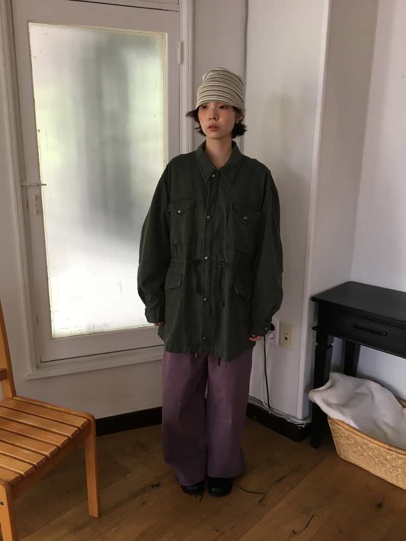 Boya String Button Pants (2color)
