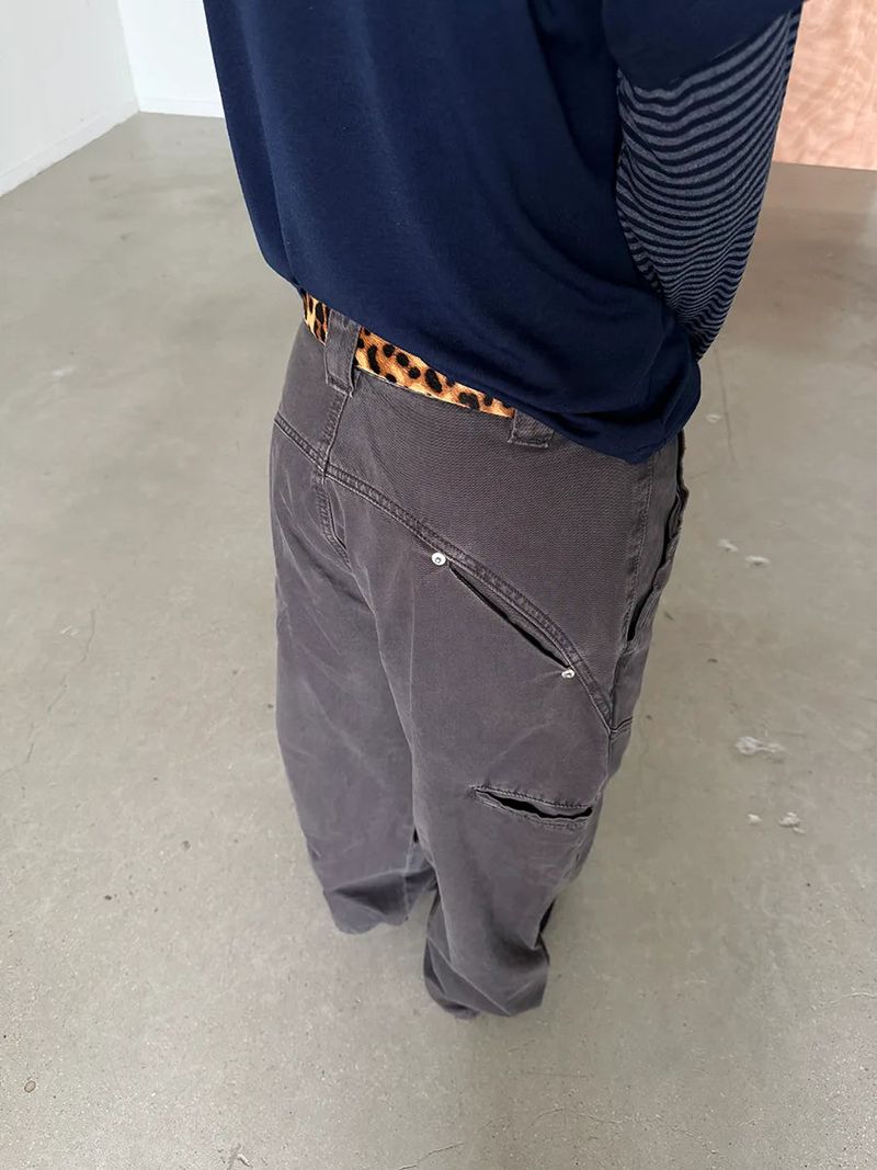 diagonal line pants