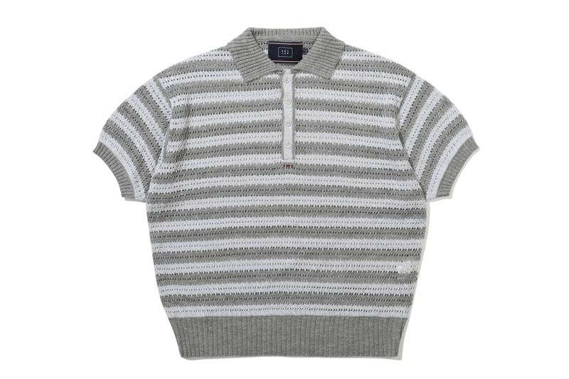 PUNCHING KNIT POLO_GRAY
