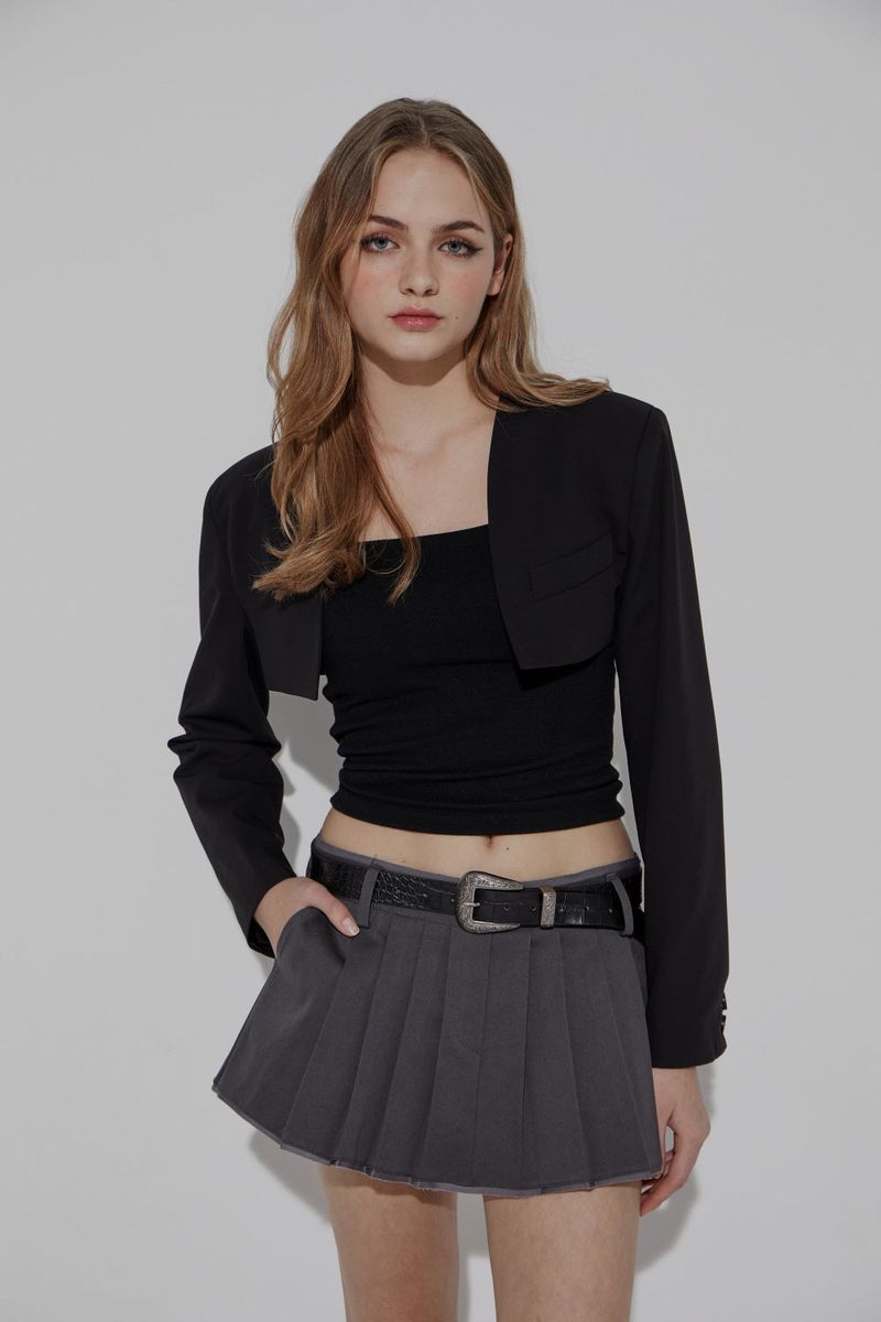 CHINO PLEATS SKIRT
