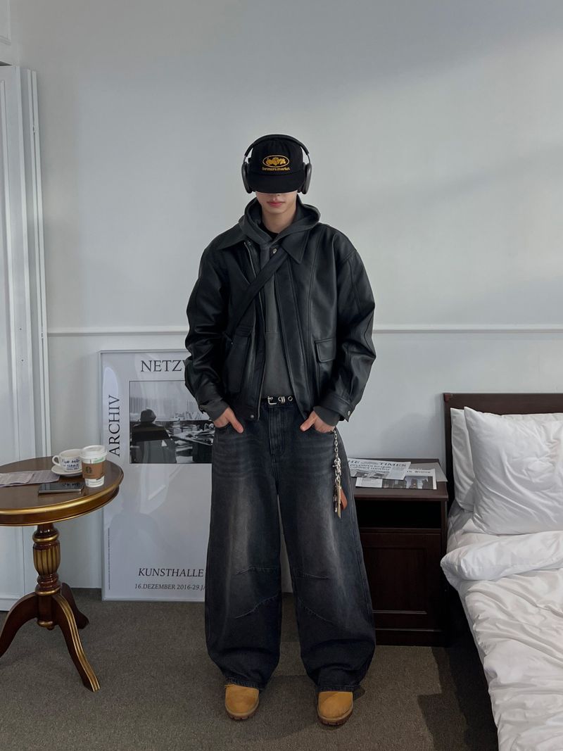 Outlaw Two-Way Leather Jacket (2 Colors)