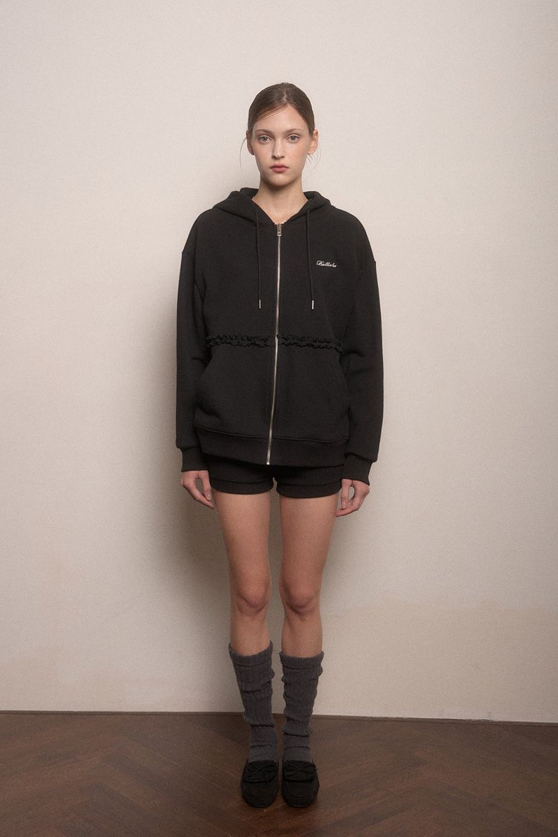 Meringue hood zip-up