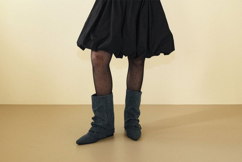 Ribbon pumpkin warmer skirt *Midi