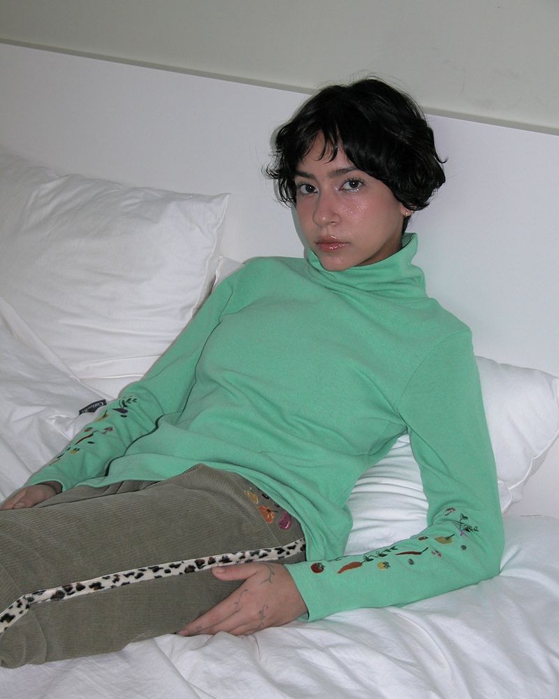 Market turtle neck, Green