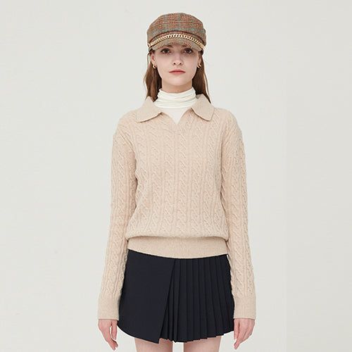 Classic cashmere cable knit