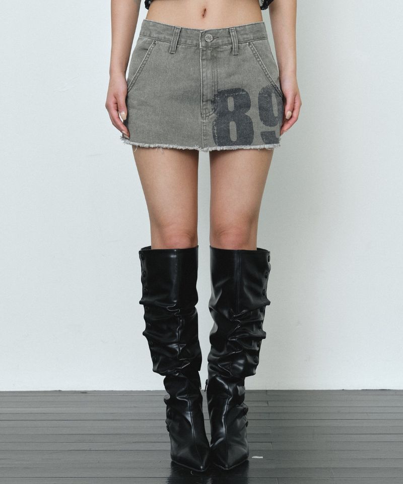 MIDNIGHT MOVE（ミッドナイトムーブ）の「89 short skirt (khaki)（Skirts）」