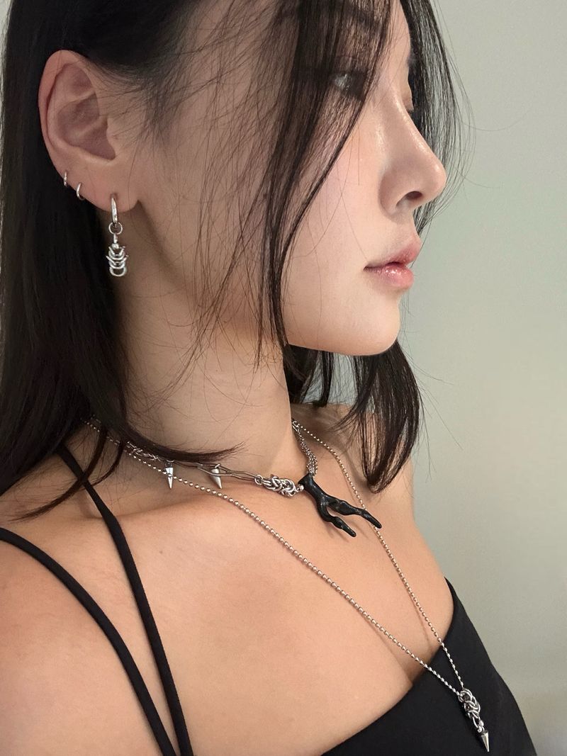 Spike Chainmail Earring