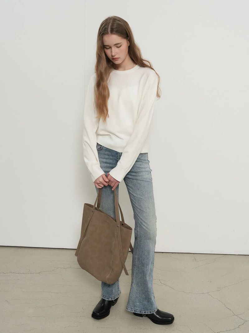 BOOTCUT WASHING DENIM PANTS