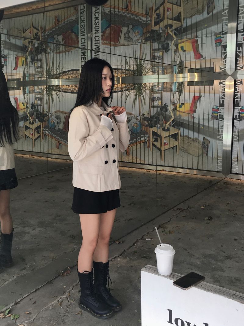 Ner Double Short Trench Jacket (2c)