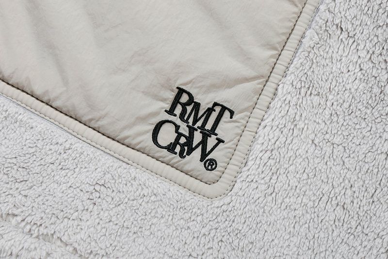 SHOULDER QUILTING JACKET_LIGHT GREY