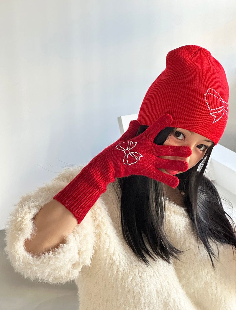 Jewelry Ribbon Long Gloves