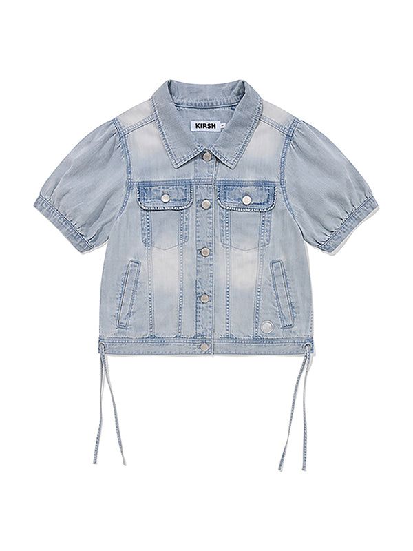 KIRSH（キルシー）の「STRING POINT SHORT SLEEVE DENIM JACKET [BLUE]（Jackets/Outerwear）」