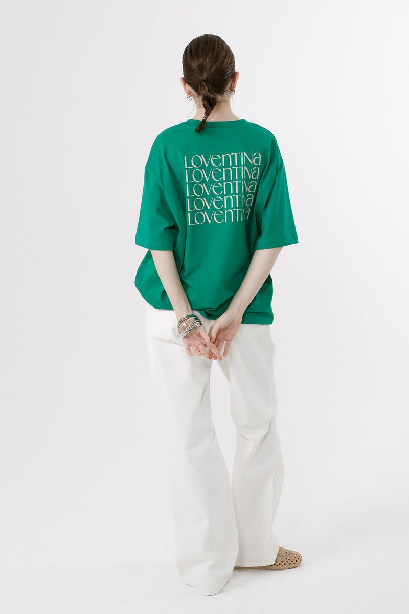 MULTI PRINTING T-SHIRT LIZE_GREEN
