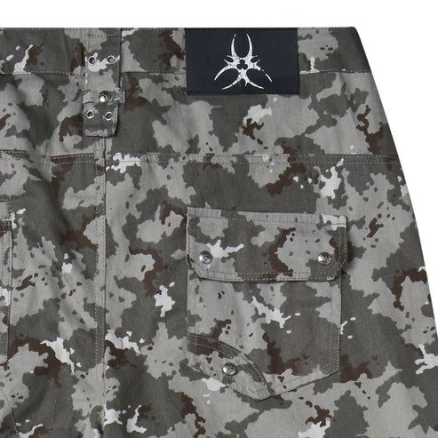 "005 MILY"" CAMO FLAG CARGO PANTS"