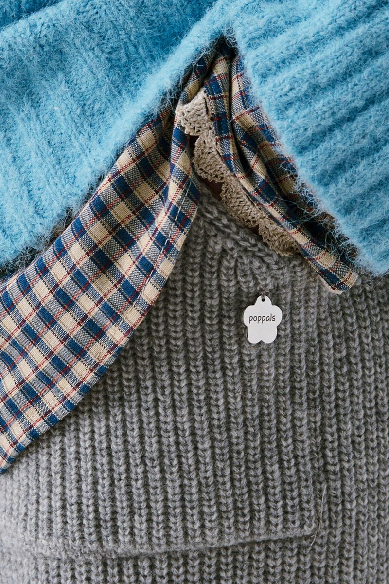 Bermuda knit wool pants [Light Gray]