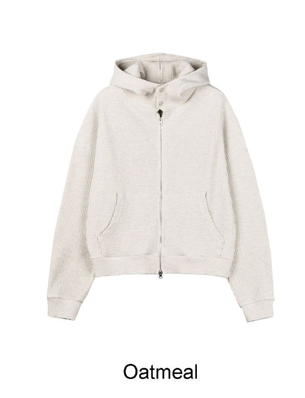 Fron Waffle Burton Hood Zip-Up