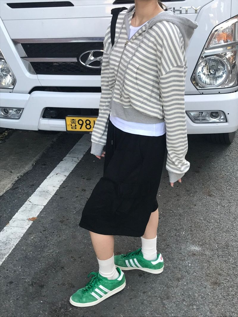 Camila stripe zip up