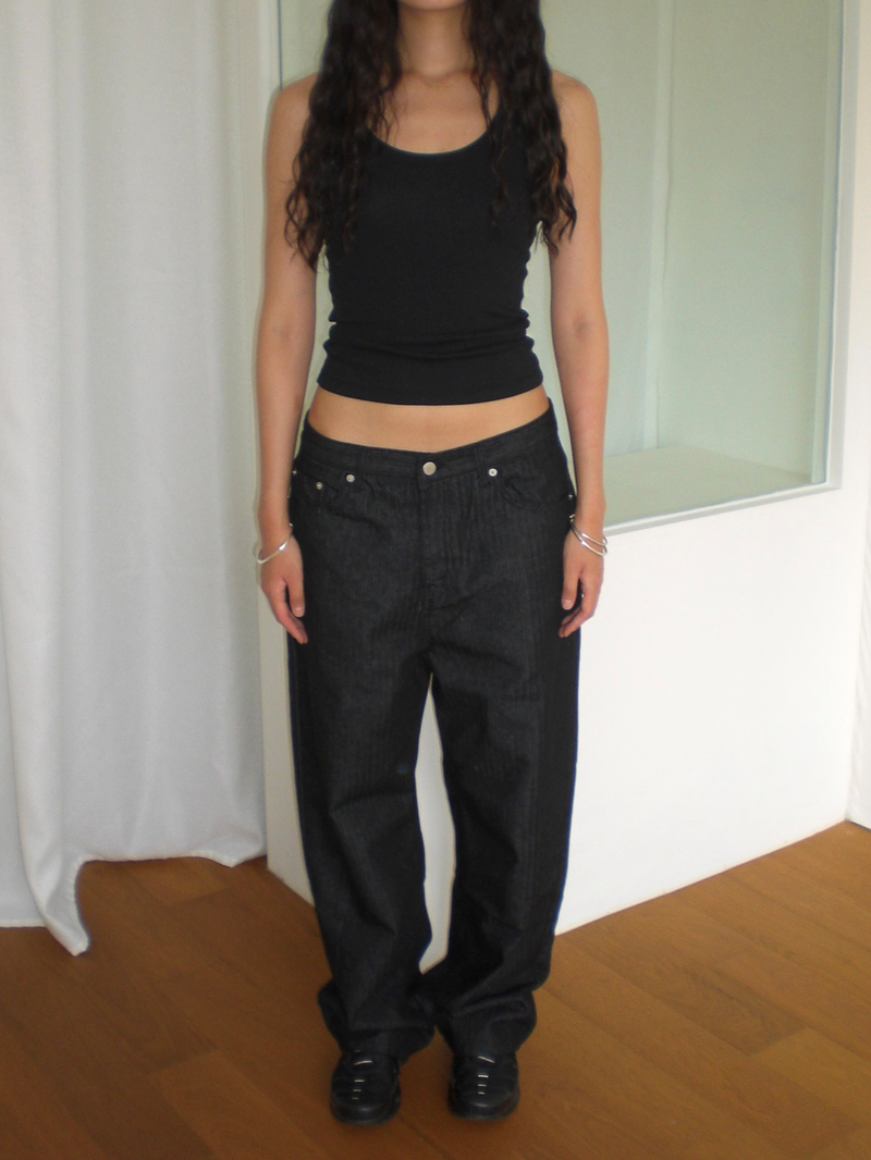 Fred herringbone denim