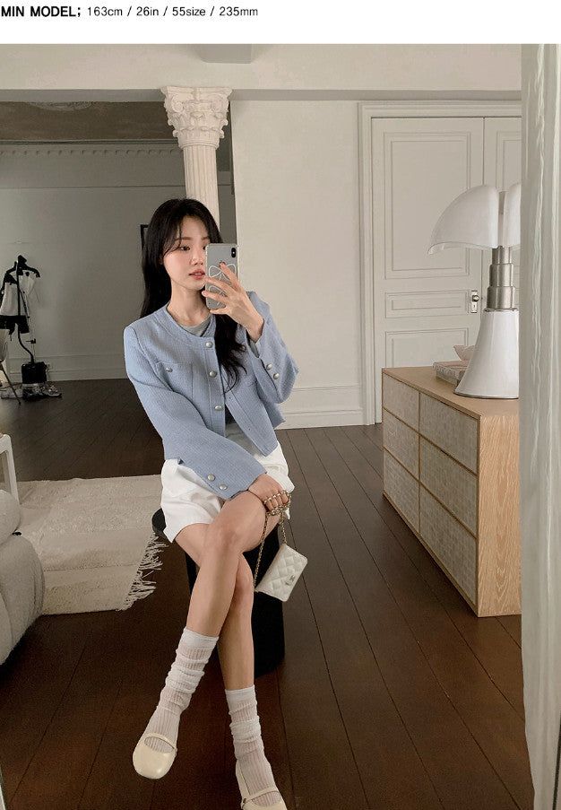 RA See-through Rib Long Socks (3color)