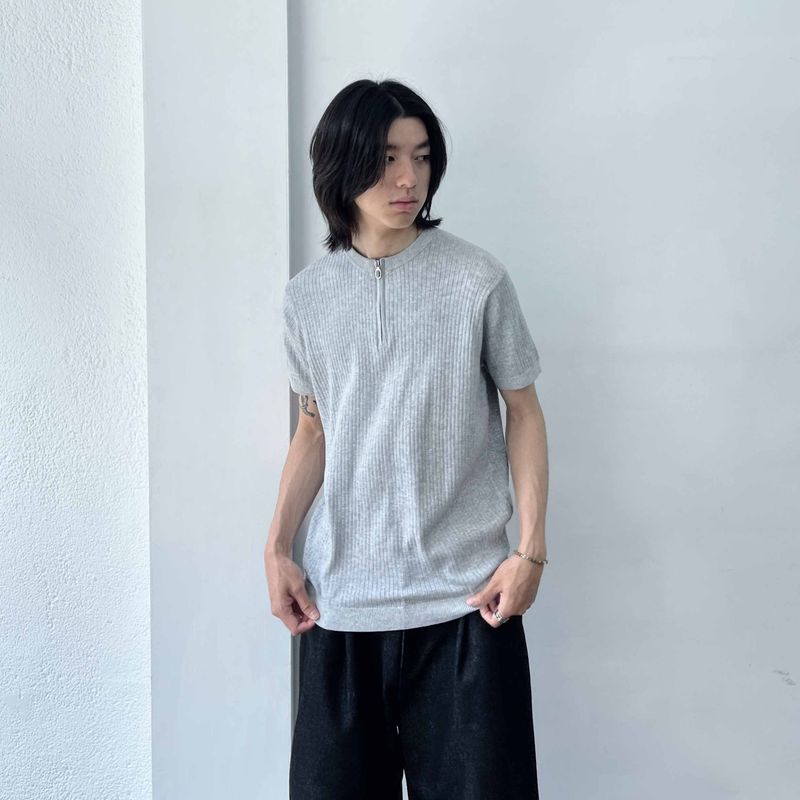Sharp Silhouette Half-Zip Polo