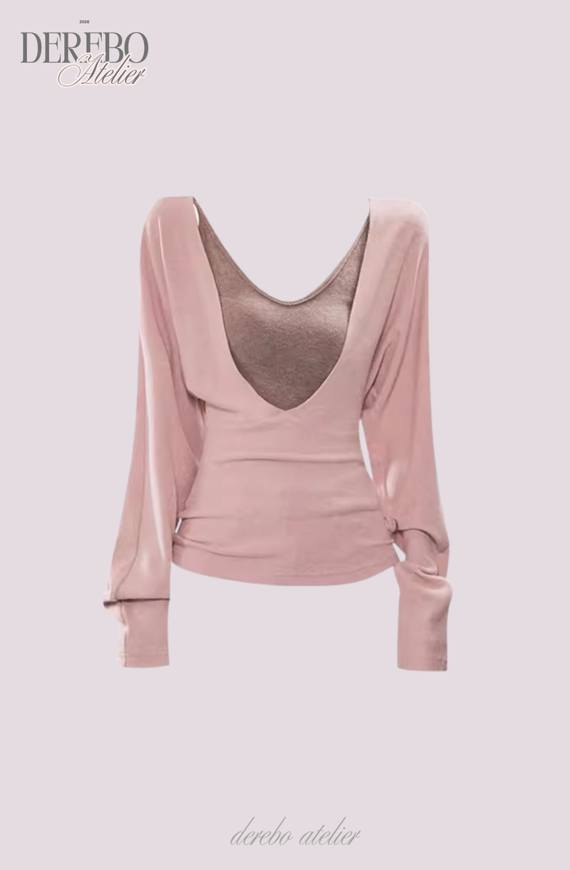 Renea Pink Layered Two-Piece Knitwear