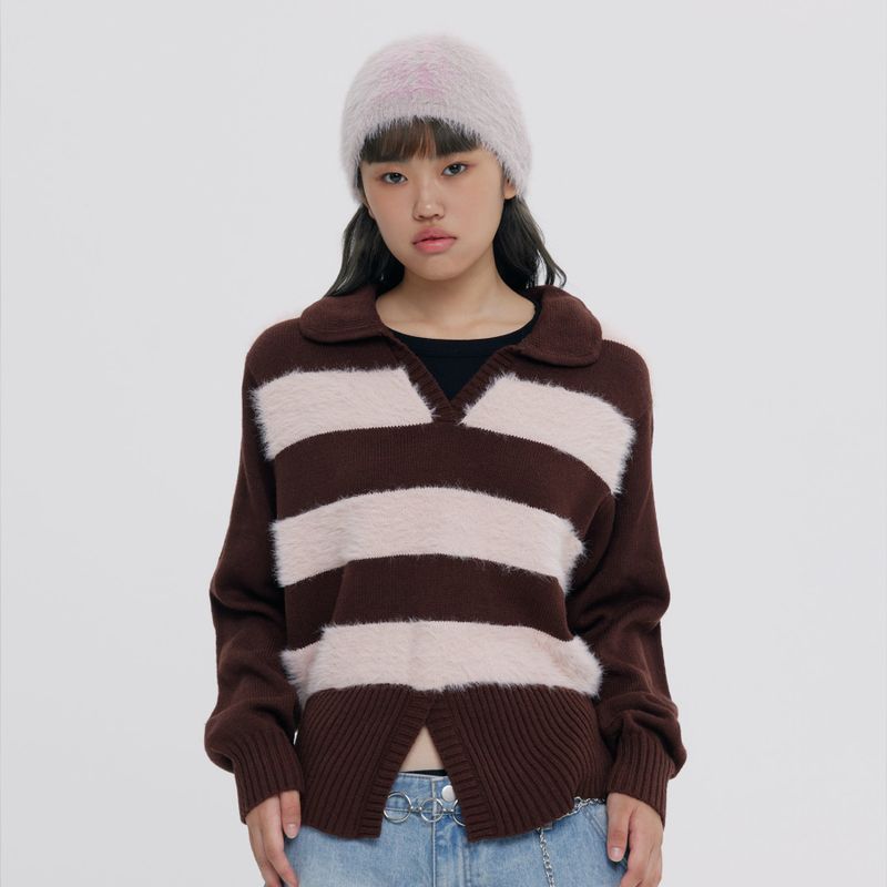 ROMANTIC CROWN（ロマンティッククラウン）の「PLUMOSA KNIT POLO（Tops）」