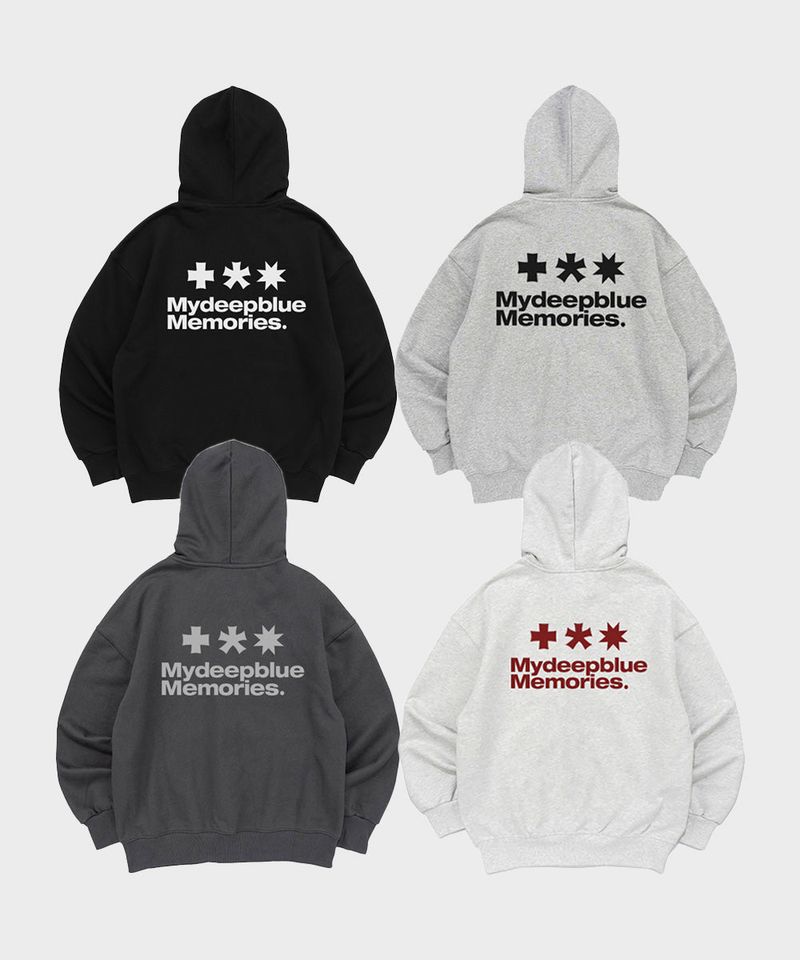 (zp) MM SYMBOL LOGO 2WAY ZIP-UP (LIGHT GREY)