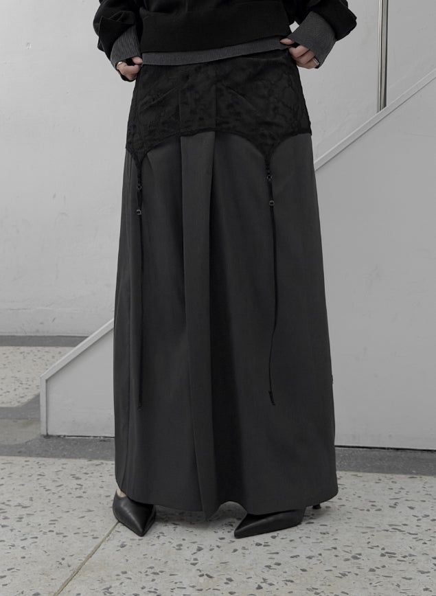 Garter Belt Layered Multi Skirt