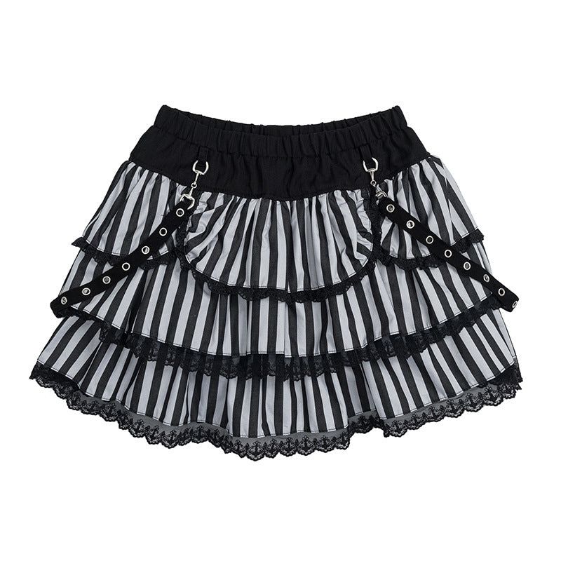 Violet Punk Ribbon Skirt