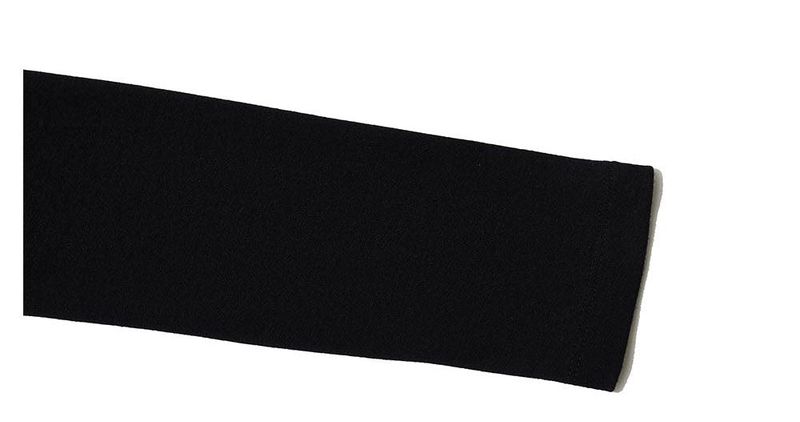 CHECK LAYERED LONG SLEEVE - BLACK