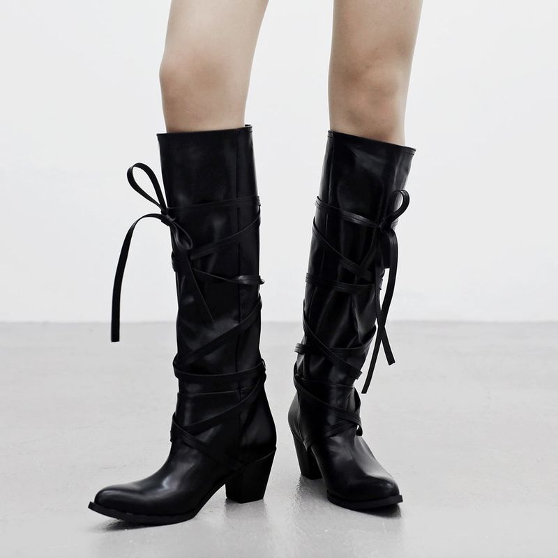 NONCODE（ノンコード）の「Cherot Ribbon Long Boots（Shoes）」