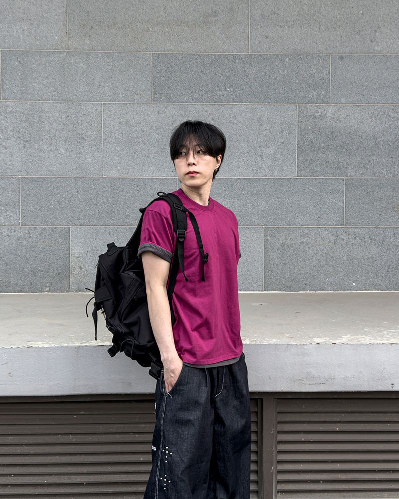Nick Line Layered Short Sleeve T-Shirt
