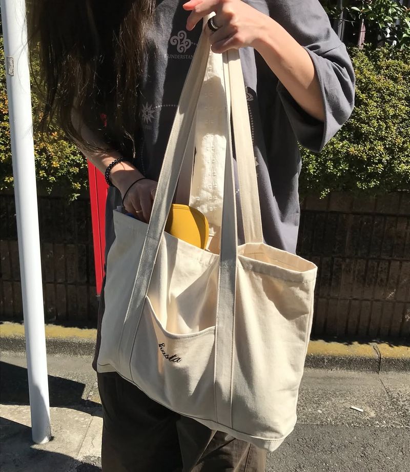 Vintage Work Tote Bag (Ecru)