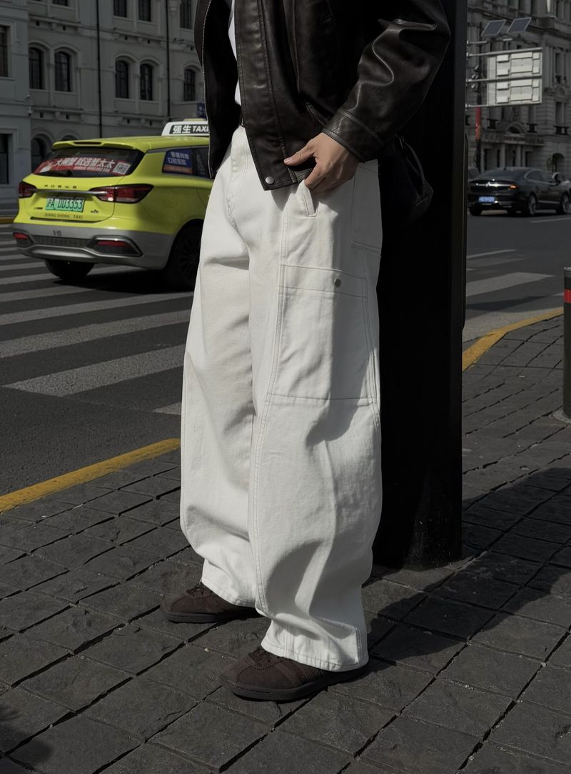 HIMUL STITCH CURVED PANTS