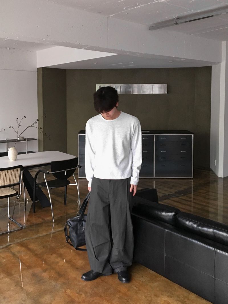 Lemaire Striped Curved Pants