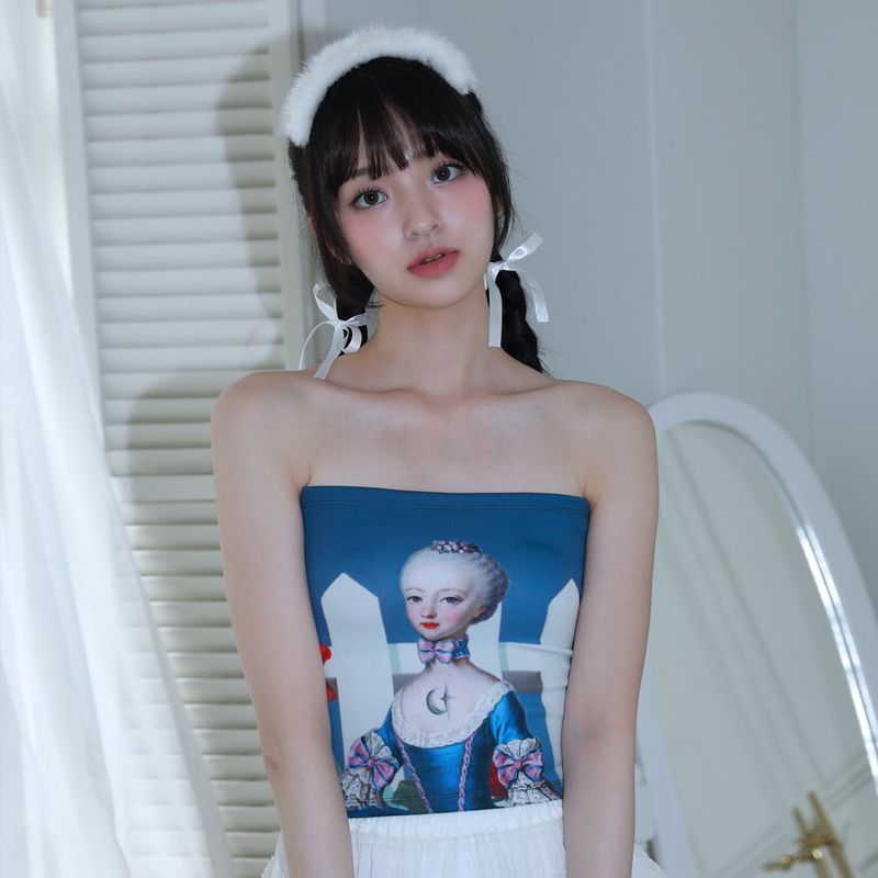 CLUT STUDIO（クラットスタジオ）の「0 3 rose garden tube top（Tops）」