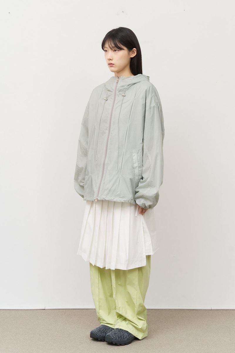 (W) Has Pleats Wrap Skirt
