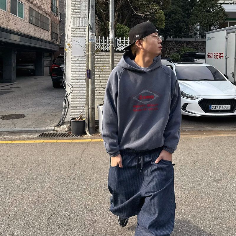 HundoP(ハンドピー)の「Oversized Pigment-Dyed Fleece Hoodie(Tops)」