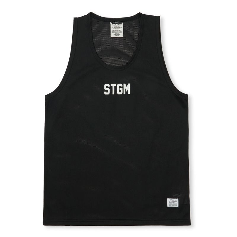 Mesh Oversized Sleeveless Black