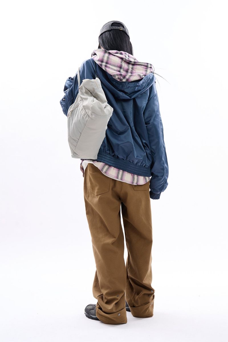 Bruno glossy hooded MA-1 jumper