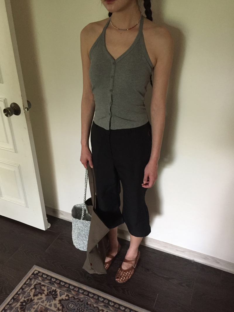 Linear Capri Pants (2color)