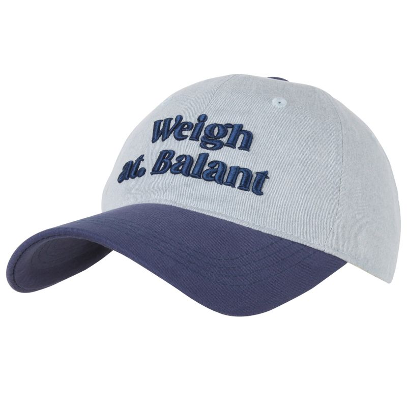 Denim Embroidery Ball Cap - Blue