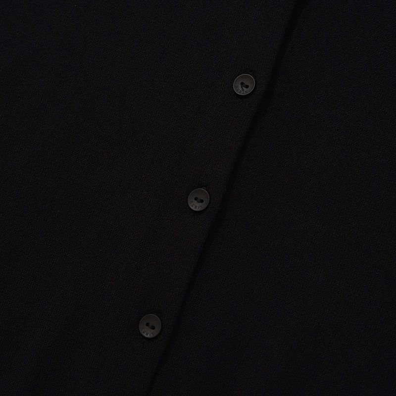 KIRSH PLAIN SOFT TOUCH CARDIGAN [BLACK]