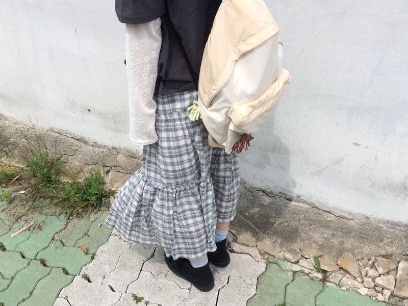vintage two-tone backpack