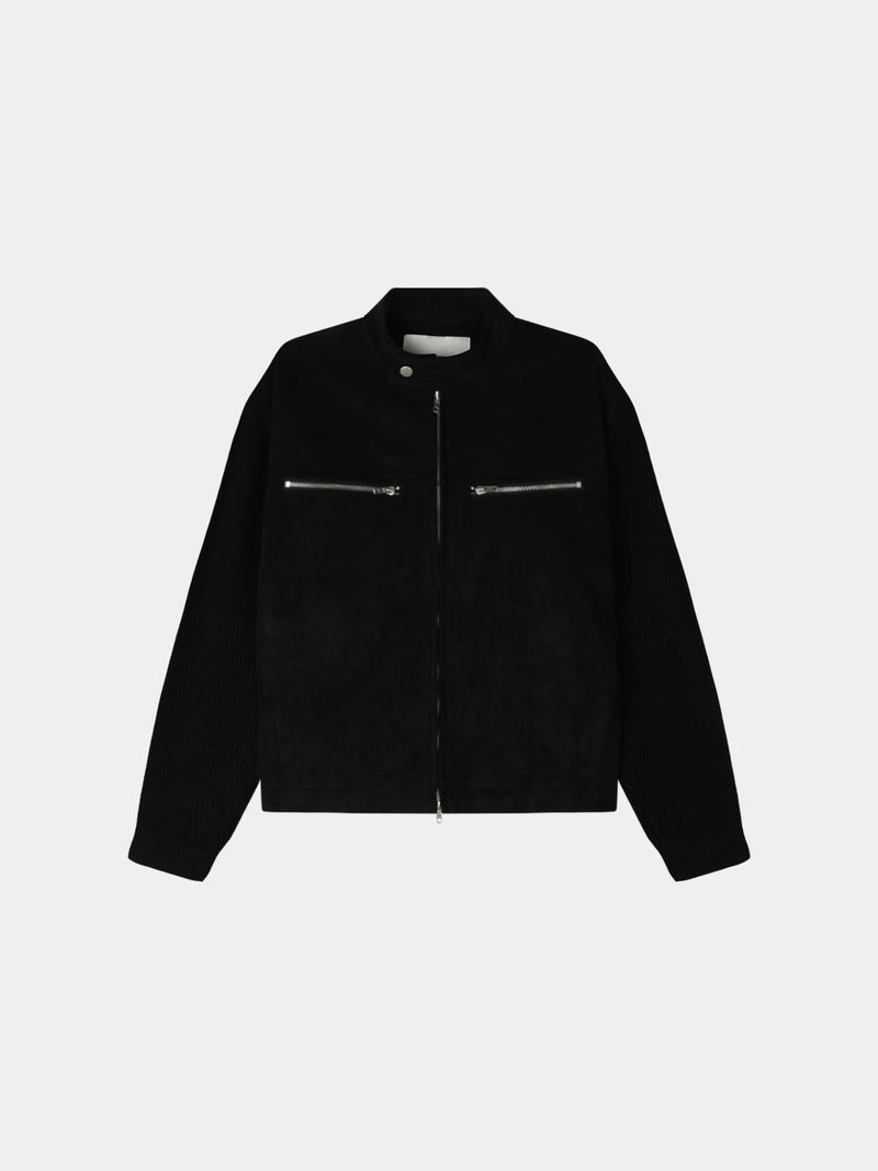 Owen knitwear suede jacket